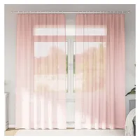 VidaXL - Voile Vorhänge mit Schlaufen 2 Stk. Rosa