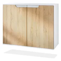 Vladon Kommode, Eiche, Holzwerkstoff, 92.5x73.5x35 cm, Wohnzimmer, Kommoden &