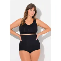 Ulla Popken Women's Shaping-Slip, hoher Bund, figurformend Miederhosen, Schwarz,