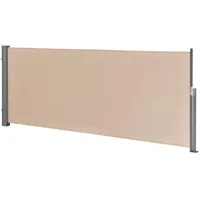 Pro.tec Seitenmarkise Mulhacén 140 x 300 cm Beige Stahl