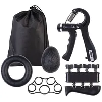 Speeron 6-teiliges Handtrainer-Set inkl. Handgriffstärker mit Zähler & Beutel