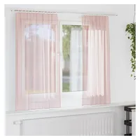 VidaXL Vorhänge mit Schlaufen 2 Stk. Hellrosa 140x140 cm,