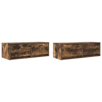 VidaXL TV-Schränke 2 Stk. Räuchereiche 80x31x25,5 cm Holzwerkstoff