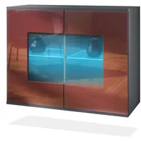 Vladon Kommode, Bordeaux, Holzwerkstoff, 92.5x73.5x35 cm, Wohnzimmer, Kommoden &