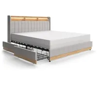 VitaliSpa Polsterbett Nura, Grau,