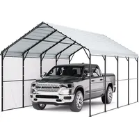 Vevor Zeltgarage 3,6 x 6,0 m wetterbeständig mit abnehmbaren