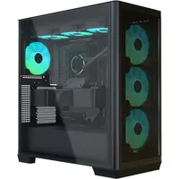 Apnx GEH Midi C1-R-BK-V1 Computergehäuse, MicroATX, Mini-ITX kompatibel, Schwarz