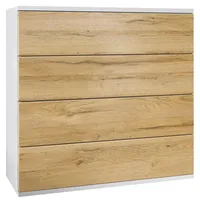 Vladon Kommode Pavos V3 (Sideboard hängend, mit 4 Schubladen),