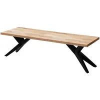 FineBuy FineBuy, Sitzbank, Esszimmerbank Sitzbank Akazie Massivholz Essbank Loft