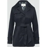 S.Oliver - Kurzer Trench mit Gürtel, Damen, blau, 42