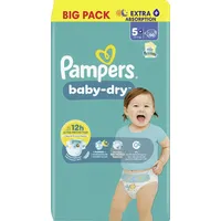 Pampers Pampers® Windeln baby-dryTM BIG PACK Größe Gr.5+ (12-17
