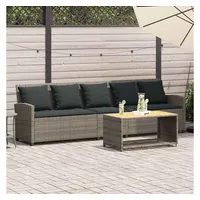 VidaXL Gartensofa 5-Sitzer mit Kissen 410 x 80 x