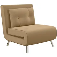Homcom Schlafsessel mit Bettfunktion und Kissen 77 x 88