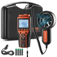 Vevor 4-in-1 Anemometer 100,8MPH Luftgeschwindigkeitsmesser 168x75x36mm Windmesser IP44 Windmessgerät