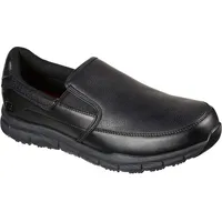 SKECHERS Herren Nampa Groton Slipper, Black Synthetic/Pu, 45.5 EU