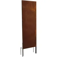 Estexo Sichtschutz Rost Metall Gartenzaun 150x50cm Steckfuß Sichtschutzwand Edelrost