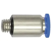 Riegler Gerade Steckverschraubung »Blaue Serie« mini, rund, M7, 207.007-4M