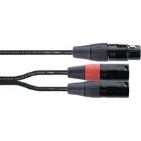 Cordial EY 0,3 FMM XLR Y-Adapter [1x XLR-Buchse 3