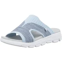 Rieker Sandale V8451 Pantoletten blau Damen - 1 Paar