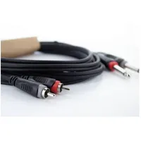 Cordial 14839 Klinke / Cinch Audio Anschlusskabel [2x Klinkenstecker