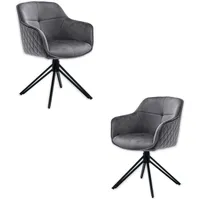 Stolkom Armlehnstuhl STOLKOM EMMA grau (grau, schwarz, schwarz), B:59cm
