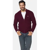 Jan Vanderstorm Strickjacke ONERVA in dunkelrot | Gr.: 3XL
