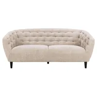 VCM Actona Sofa Ria Stoff Beige 3-Sitzer