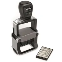 Trodat Professional 5430/L Datumstempel mit Text, 2-farbiger Abdruck