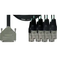 Cordial D-Sub/8 XLR-Schnittstellenkabel mit Stecker 3 m