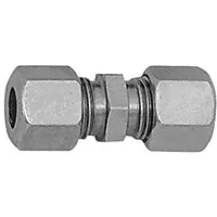 Riegler Gerade Verschraubung, Rohr-Außen- Ø6 mm, Stahl verzinkt