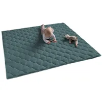 SanoSoft Krabbeldecke, Petrol, Textil, Füllung: Vlies, Rechteckig, 130x150 cm,