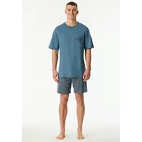 SCHIESSER Shorty Comfort Nightwear Pyjamaset, Graphit_180261, 56