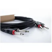 Cordial 14845 Klinke Audio Anschlusskabel [2x Klinkenstecker 6.3 (mono)