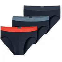 SCHIESSER 3P 95-5 Multipacks Rio-Slip Schwarz/Rot Baumwolle 4XL Herren