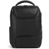 Piquadro Cronus Business-Rucksack Leder 39 cm Laptopfach schwarz