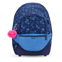 Belmil premium 2-IN-1 Schultasche & Gürteltasche 2-teilig "Sapphire"