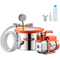 Vevor 3,5CFM Vakuumpumpe mit 5,68L Vakuumkammer Unterdruckpumpe Vacuum Pump