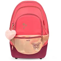 Belmil premium 2-IN-1 Schultasche & Gürteltasche Coral