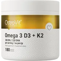 Ostrovit Omega 3 D3+K2, (180 Caps) Unflavoured Einheitsfarbe 0,35
