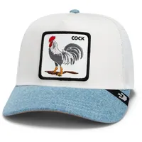 Goorin Bros. Trucker Cap Rooster Fan Institution', Weiss, 1
