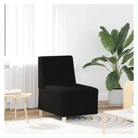 VidaXL Sofa-Stuhl ohne Armlehnen Schwarz 55 cm Stoff