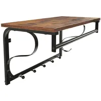 VASAGLE Wandgarderobe 60 x 30 x 31,7 cm Braun