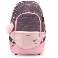 Belmil premium 2-IN-1 Schultasche & Gürteltasche Mint Braun