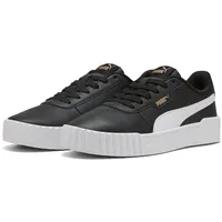 Puma Damen Carina 3.0 Sneaker, Black White Gold, 42.5