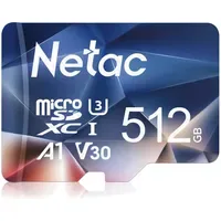 Netac 512GB Micro SD Karte(A1, U1, C10, V10, FHD,