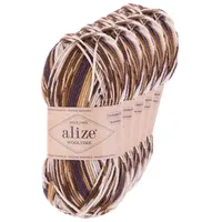 MaDDma Strickgarn Alize Wooltime 5x100g 75% Wolle Oeko-Tex 100