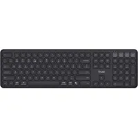 Trust Vaiya Kabellose Tastatur für mehrere Geräte, Schwarz