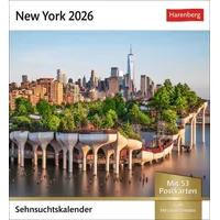 Harenberg New York Sehnsuchtskalender 2026 - Wochenkalender mit 53