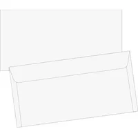 Brunnen 1053540 Briefumschlag DIN Lang HK, 100 Stück) weiß