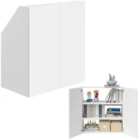 Bellamio Aland Dachschräge Regal in weiß – Dachschrägenschrank mit
